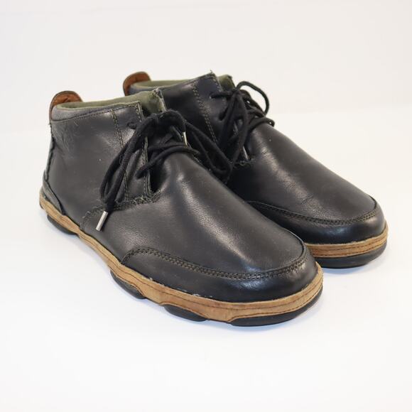 OluKai Kamuela Leather Chukka Shoes Men’s 9 Black Casual Comfort main image 5